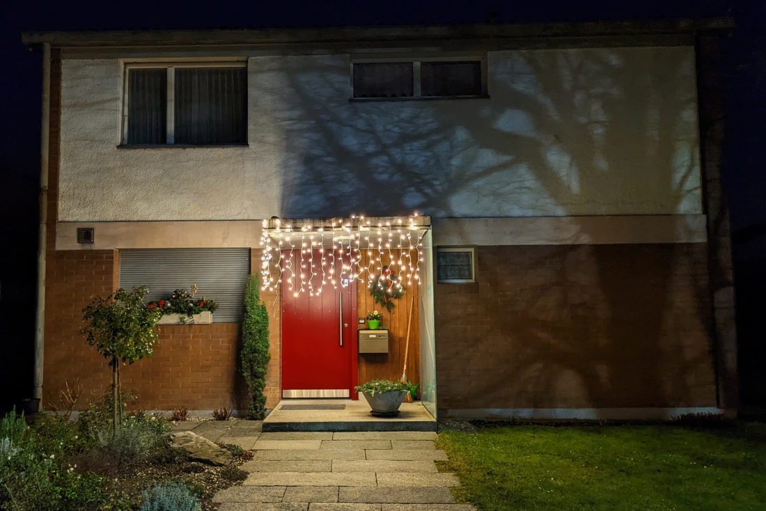 Erleuchteter Eingang