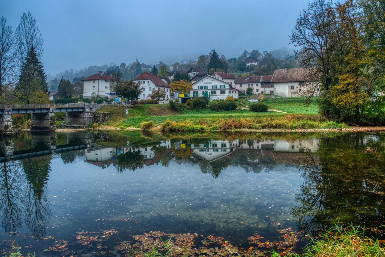 Blickj nach Frankreich in Goumais