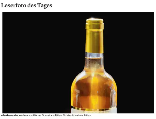 Leserfoto des Tages im Bieler Tagblatt vom 22. September 2021