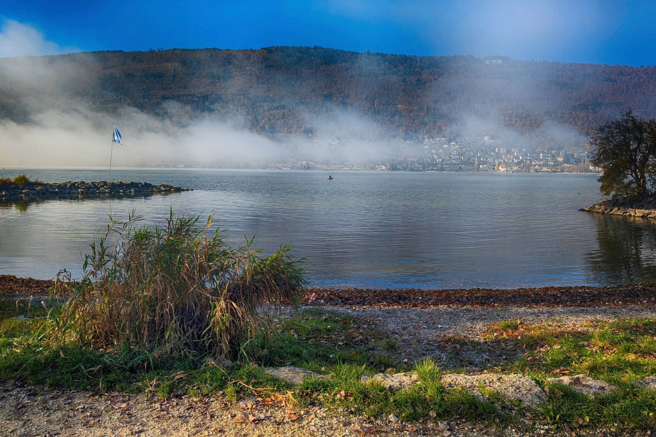 Der Nebel löst sich langsam auf