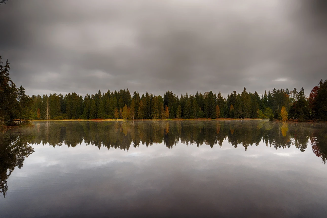 Herbstmorgen am Etang de la Gruère