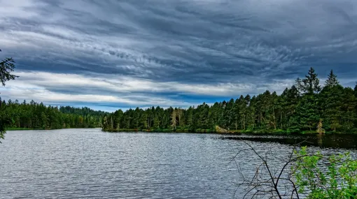 Markanter Himmel über dem Etang