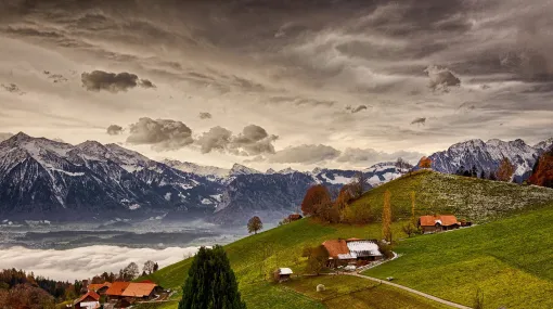 Bergspitzen in November