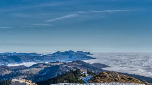 Vom Chasseral Richtung Weissenstein