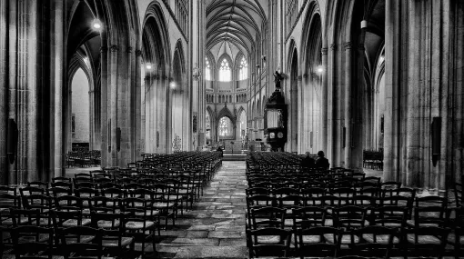 Kathedrale Saint-Corentin in Quimper, Bretagne