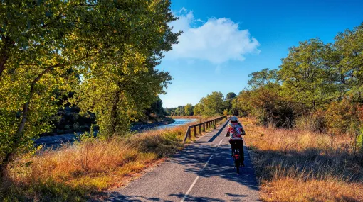 Radweg in Vauvert
