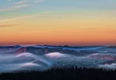 Vom Chasseral am Morgen früh Richtung Westen