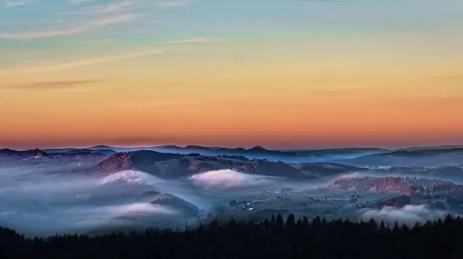 Vom Chasseral am Morgen früh Richtung Westen