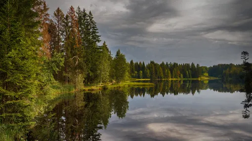 Wolkenspiegelung