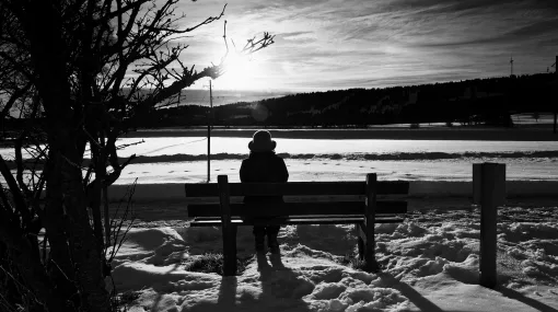 Warten in der Morgensonne