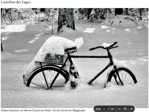 Leserfoto des Tages im Bieler Tagblatt vom 18. Sptember  2025