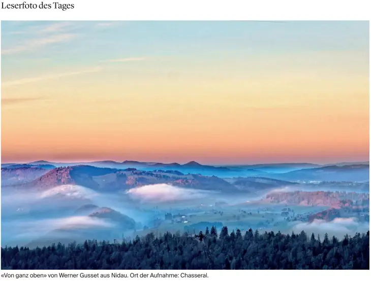 Leserfoto des Tages im Bieler Tagblatt vom 26. Februar 2025